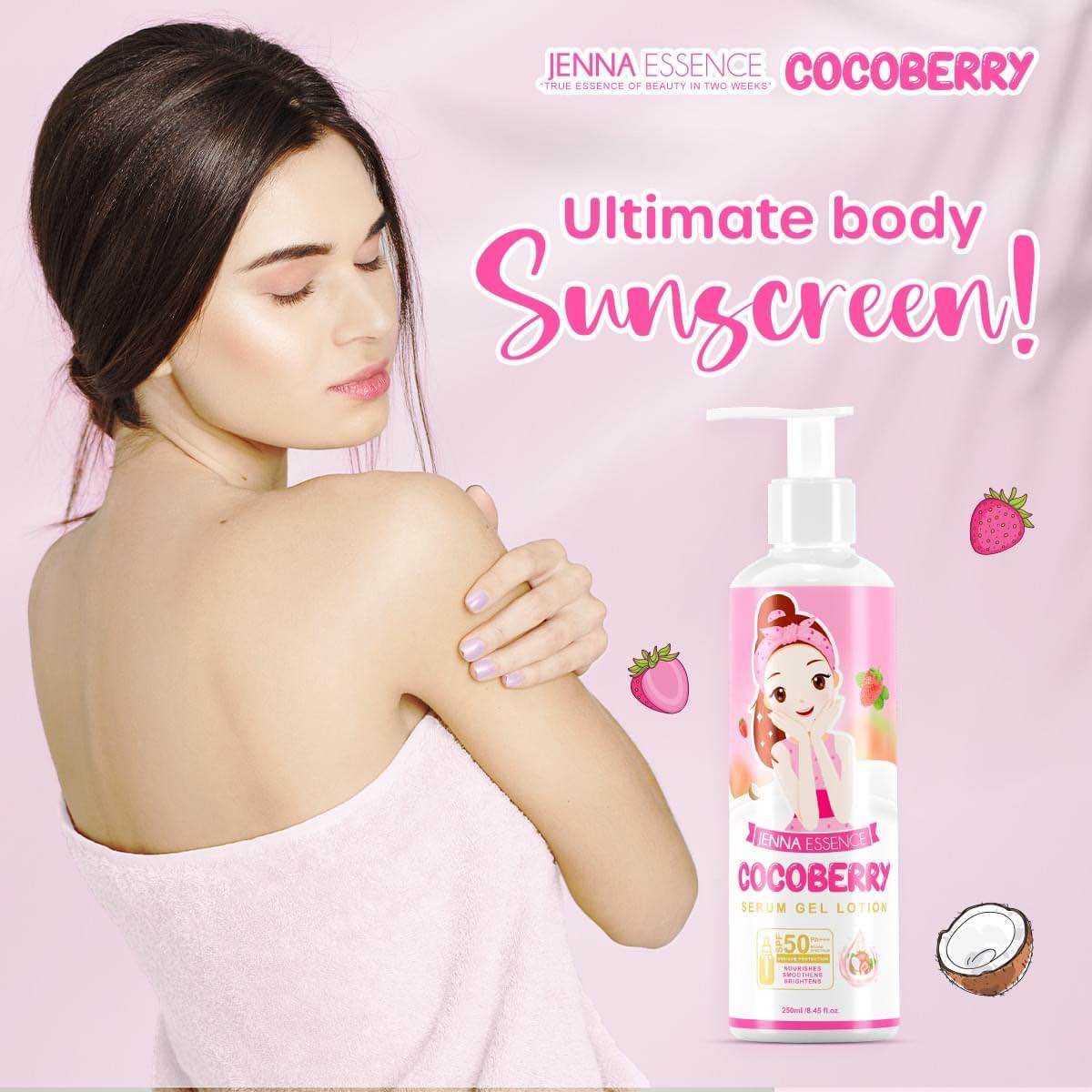 Cocoberry Serum Gel Lotion SPF50 - 250ml