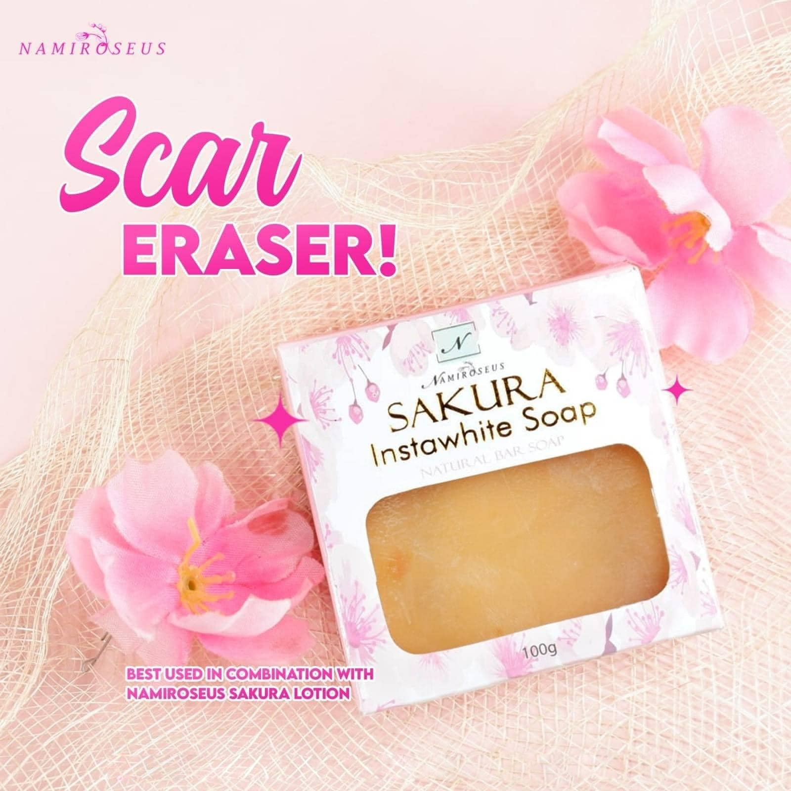 Namiroseus Sakura Instawhite Soap - 100g