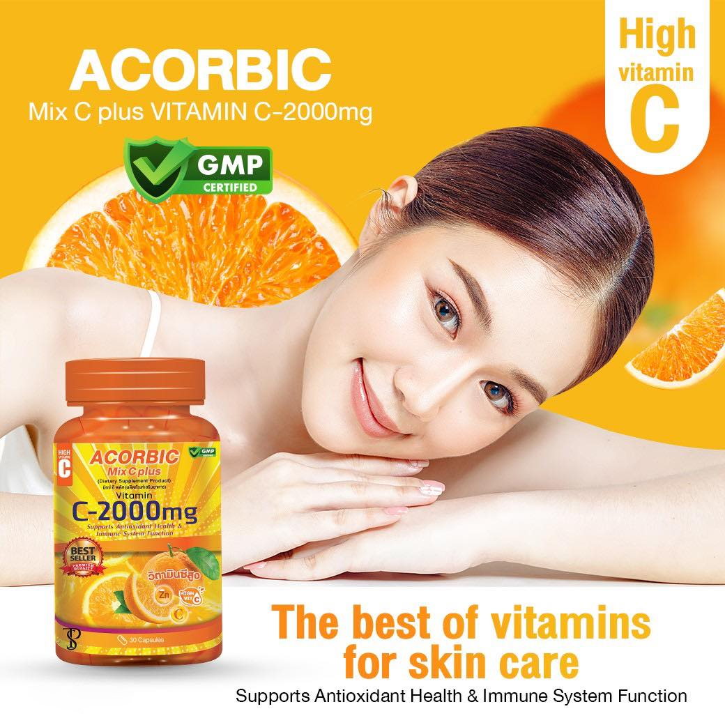 Acorbic C-1000mg Vitamin C Supplement – 30 Capsules