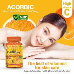 Acorbic C-1000mg Vitamin C Supplement – 30 Capsules