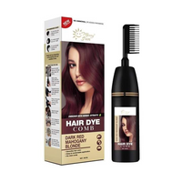 Merry Sun Permanent Hair Dye Comb Dark Red Mahogany Blonde - 168ml