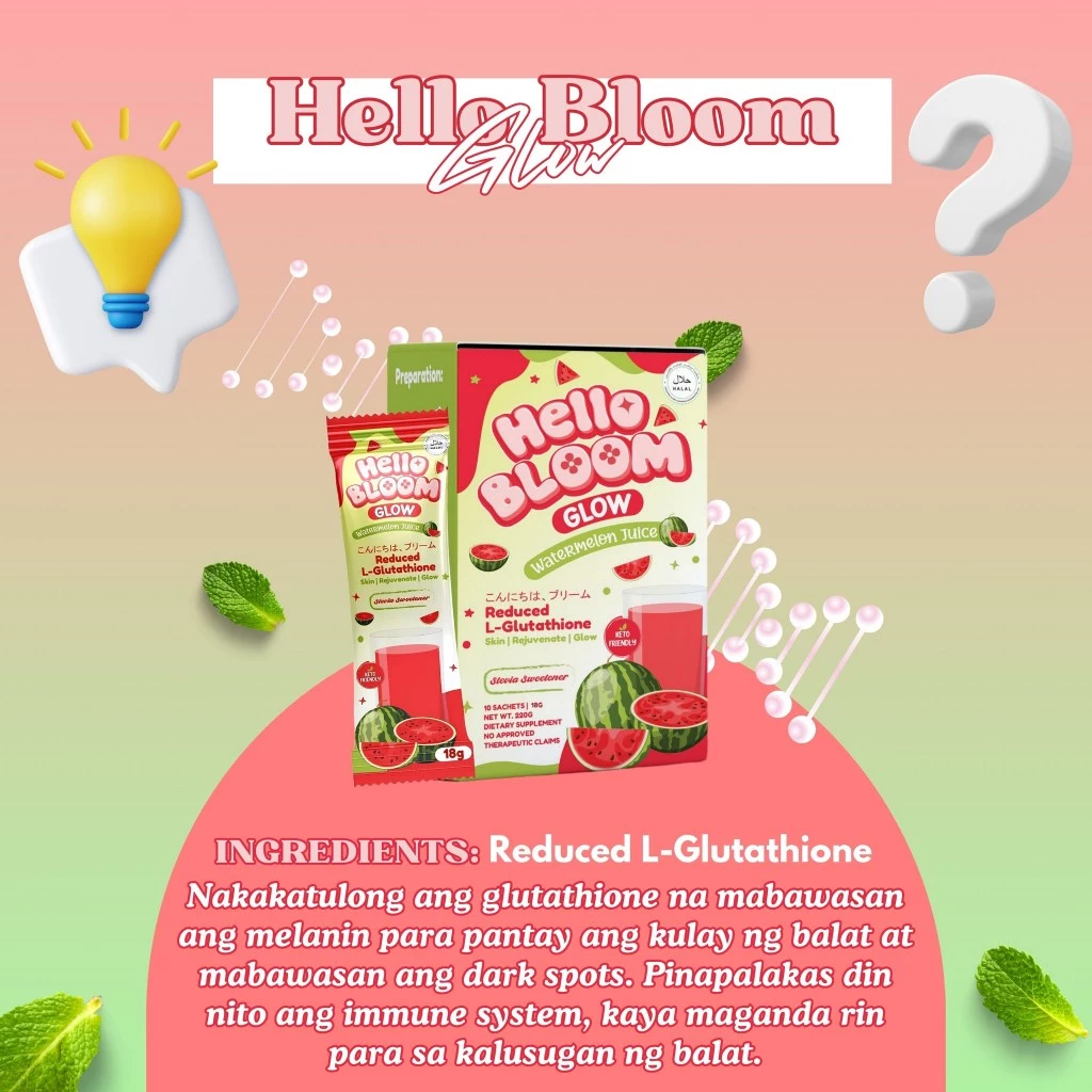 Hello Bloom Glow Watermelon Juice - 180g