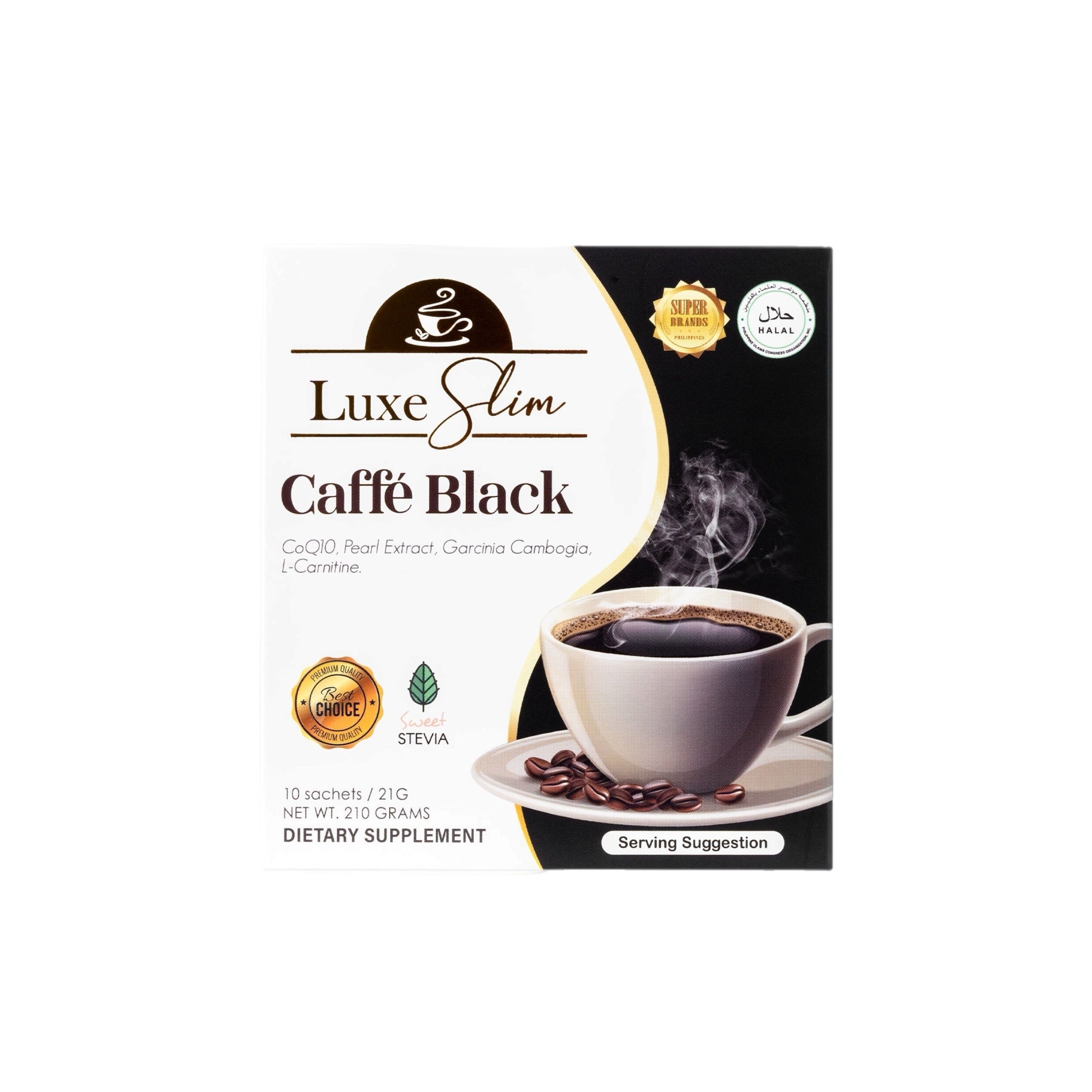 Luxe Slim Caffe Black - 210g