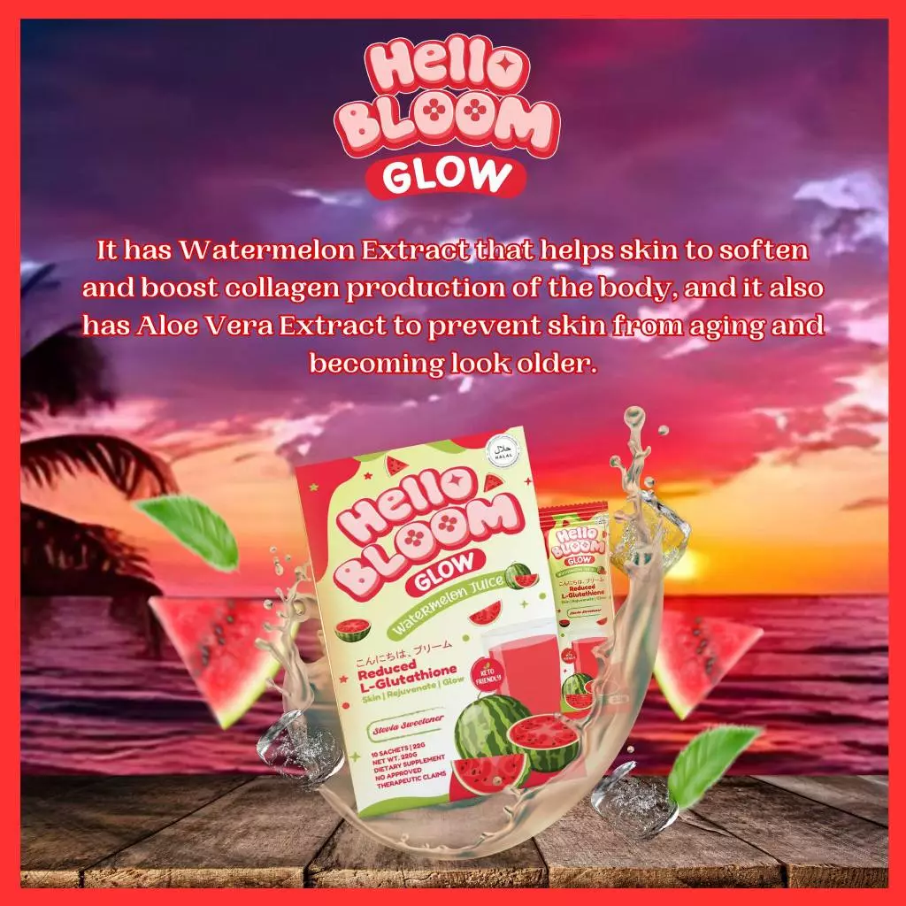 Hello Bloom Glow Watermelon Juice - 180g