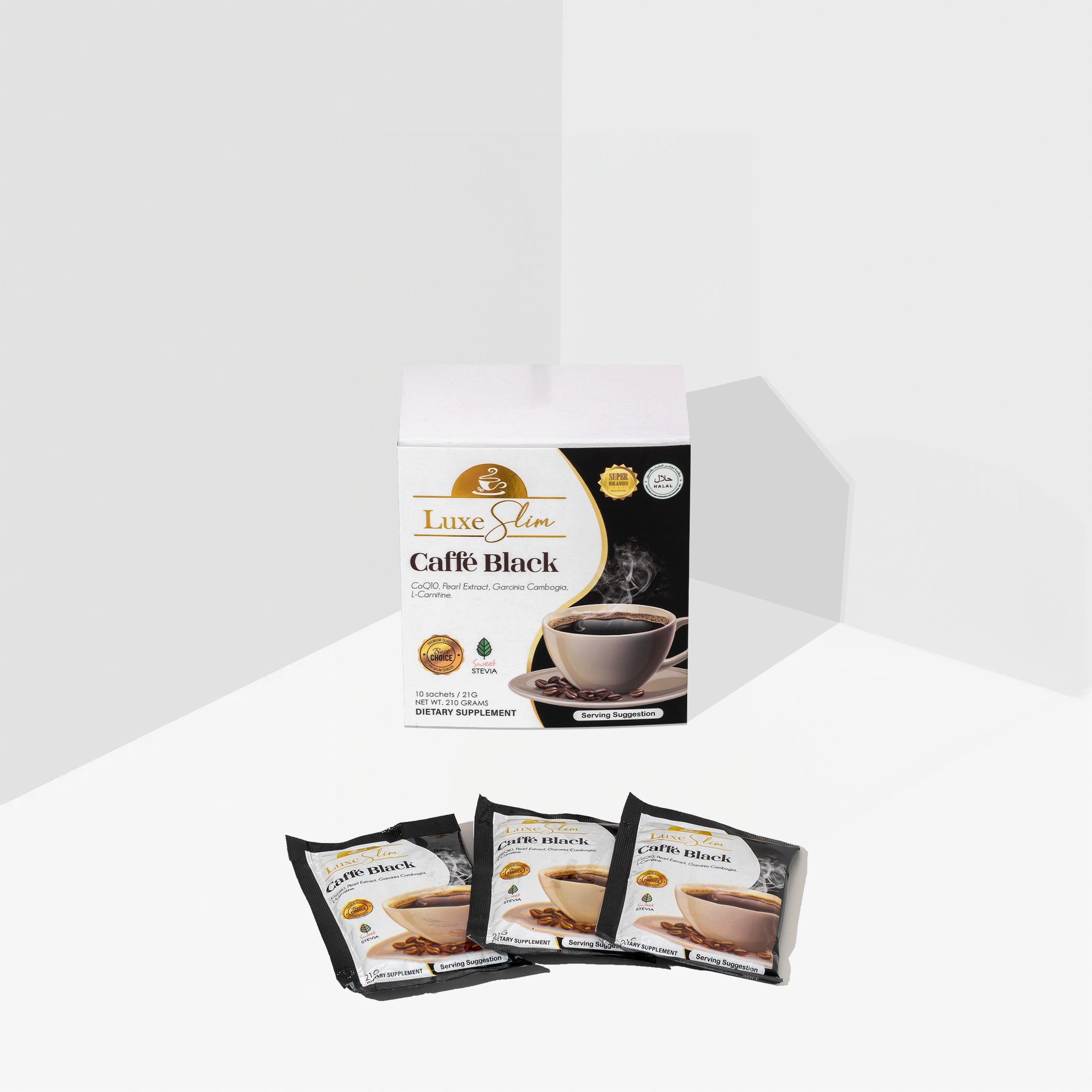 Luxe Slim Caffe Black - 210g