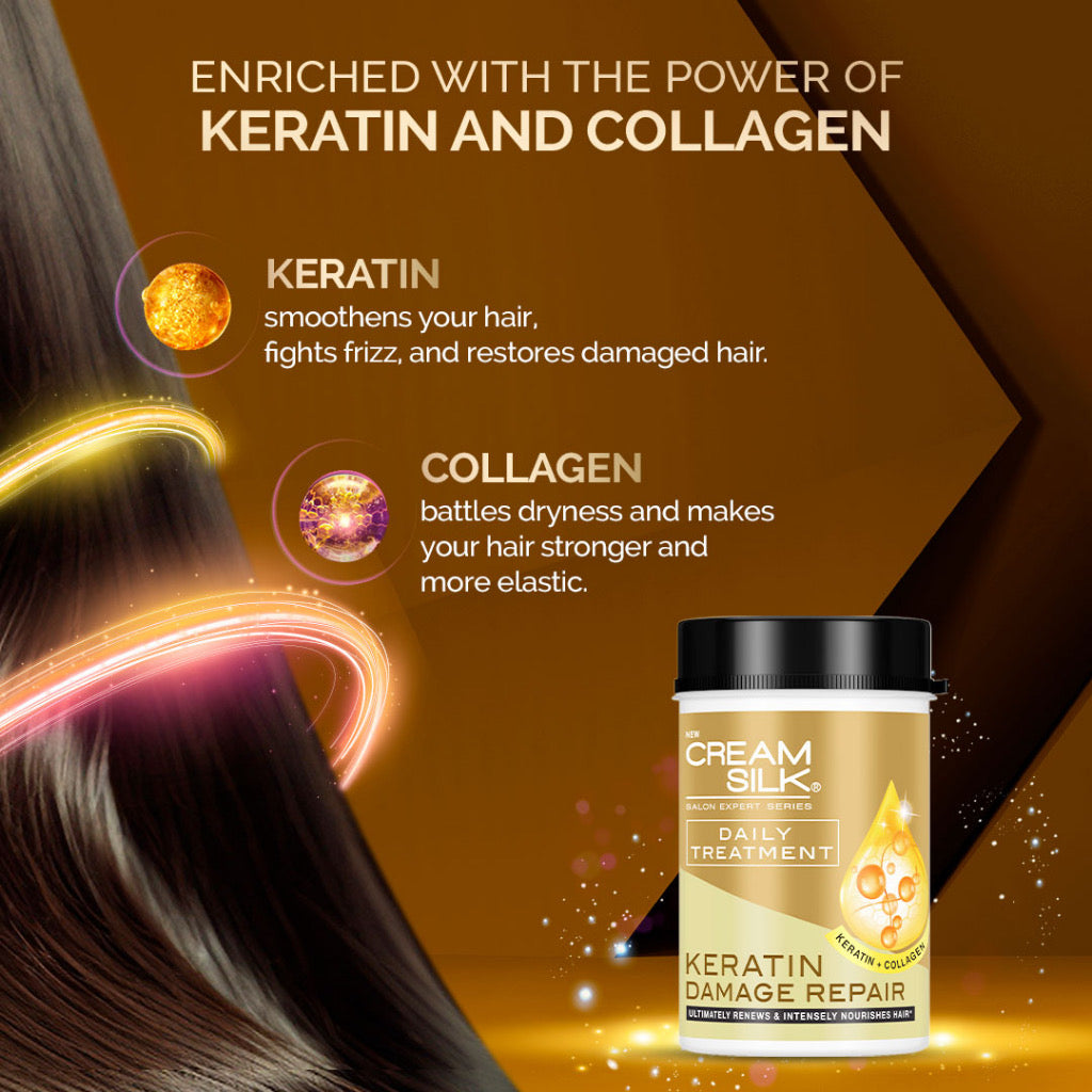 Cream Silk Daily Treatment Keratin Damage Repair - 650ml
