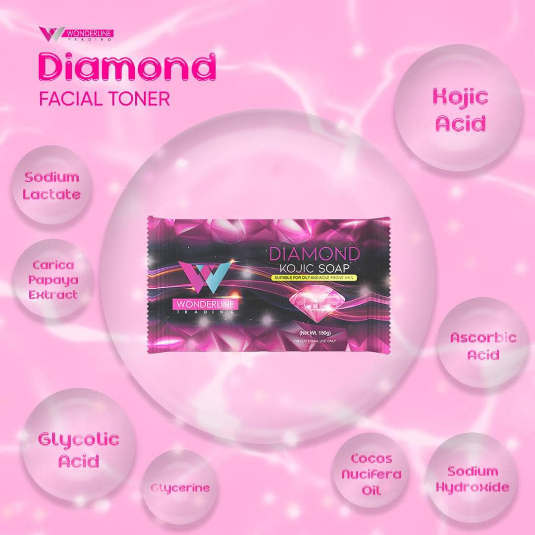 Wonderline Diamond Kojic Soap - 150g