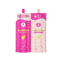 Perfect Skin Sunblock Gel + Tinted BB Sunblock Cream SPF45 (Twin Pack)