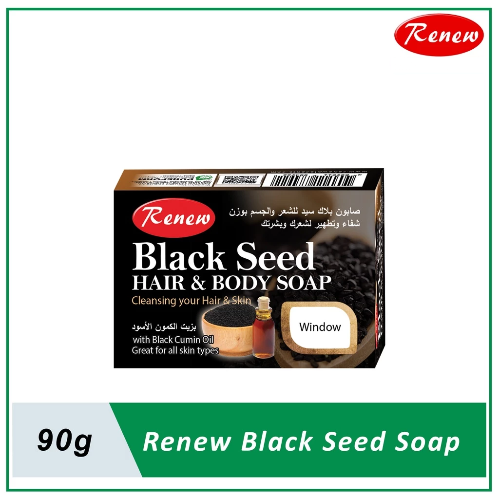 Renew Black Seed Hair & Body Soap - 90g