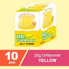 Mr. Hat Gulaman Unflavored Yellow Jelly Powder - 25g x 10 Sachets
