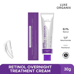 Luxe Organix Retinol + Bakuchiol Overnight Glow Gentle Treatment Cream - 30g