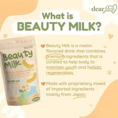 Dear Face Beauty Milk Premium Japanese Melon + Collagen Drink 180g