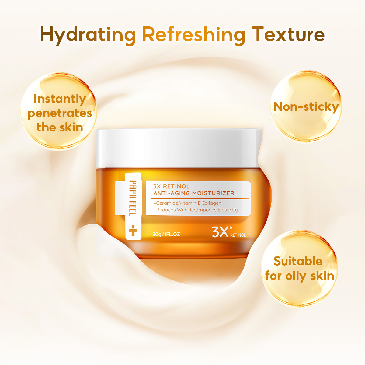 PAPA FEEL 3X Retinol Anti-Aging Moisturizer - 30g