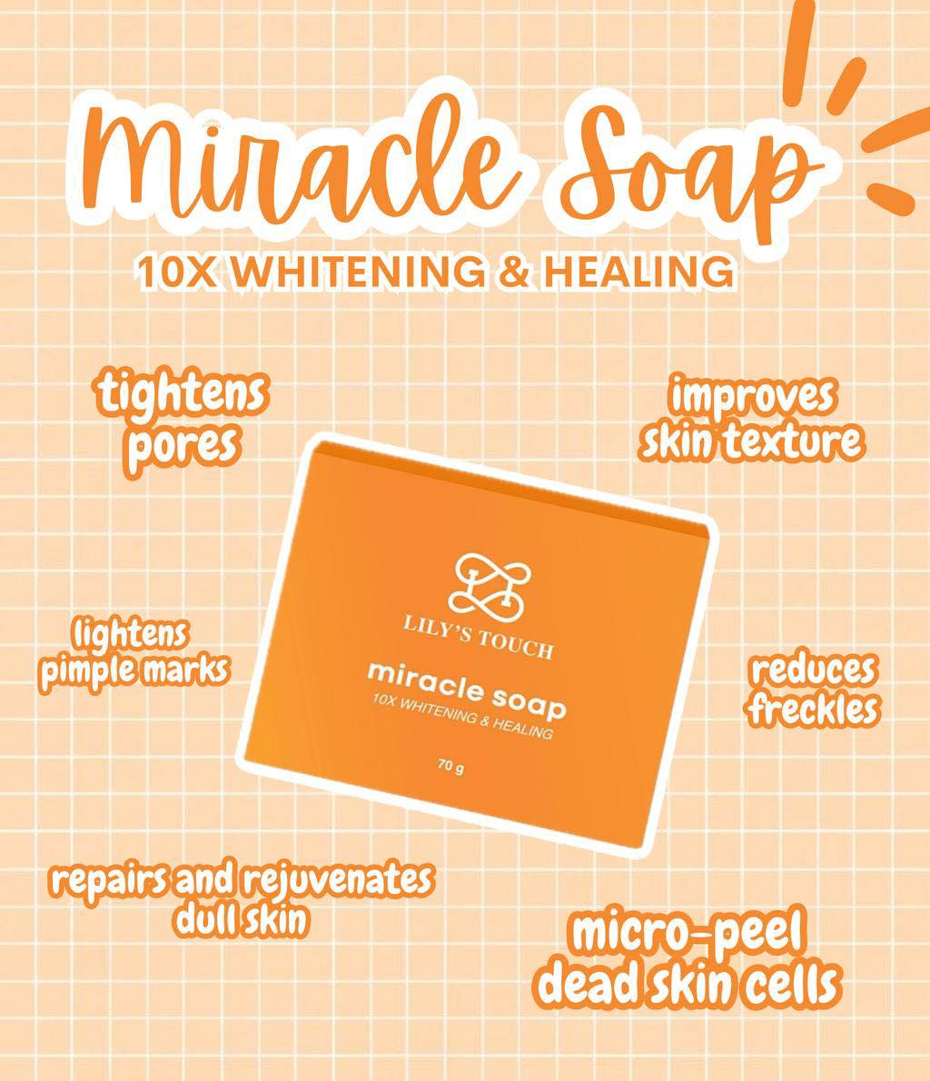 Lily's Touch Miracle Soap 10X Whitening & Healing - 70g