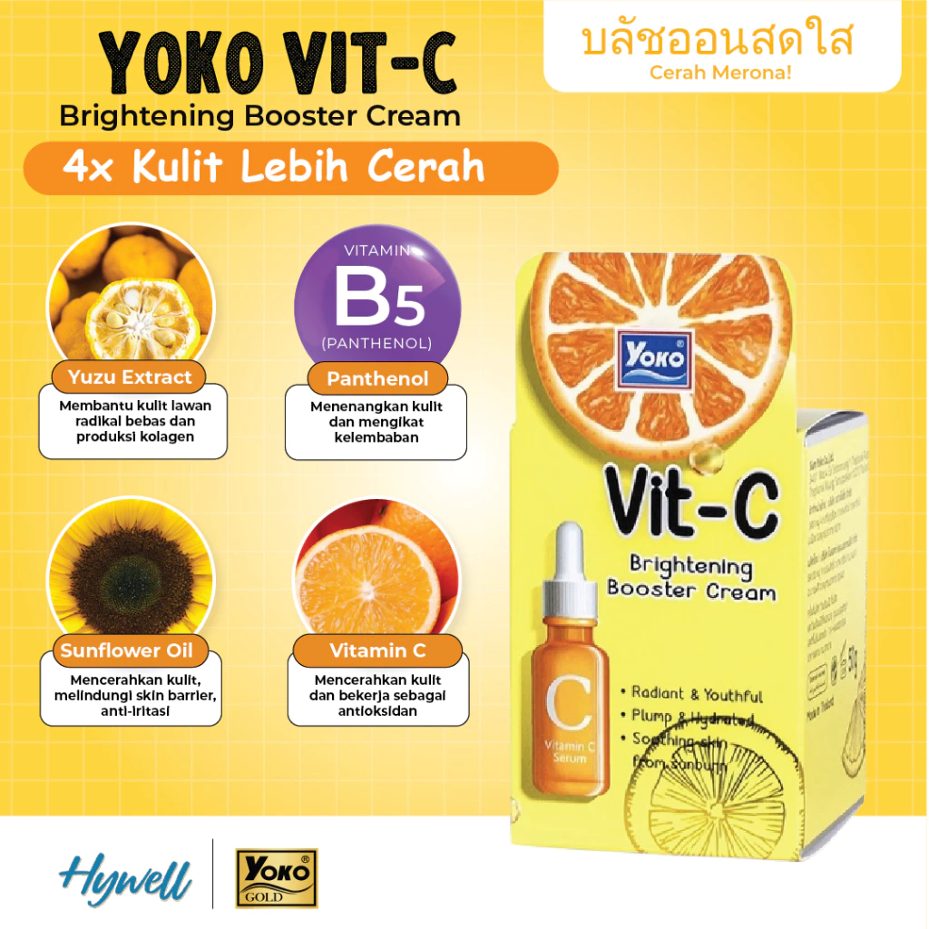 Yoko Vit-C Brightening Booster Cream - 50g