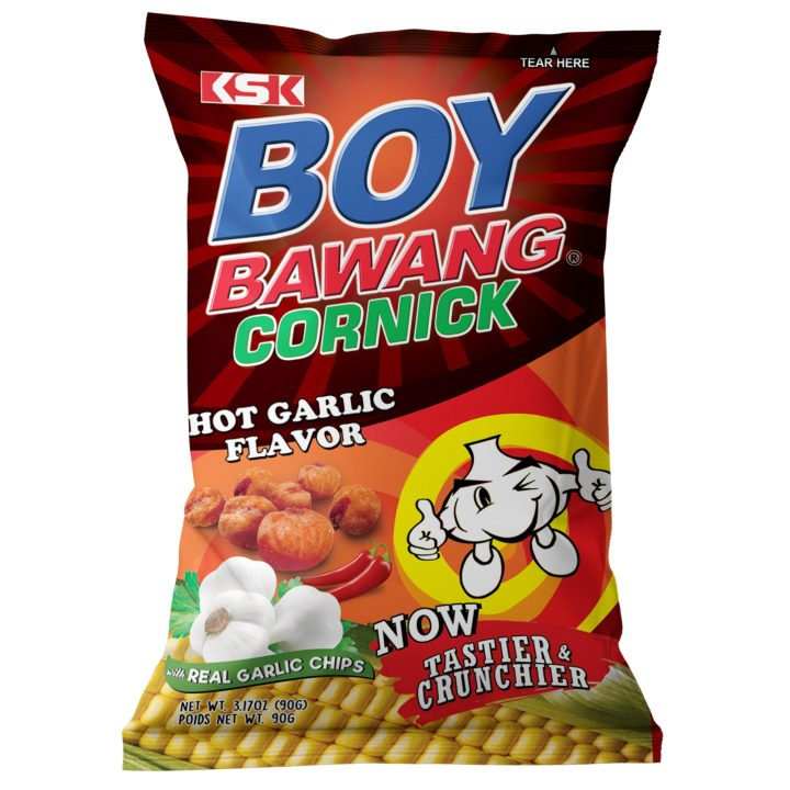 KSK Boy Bawang Cornick Hot Garlic 90g