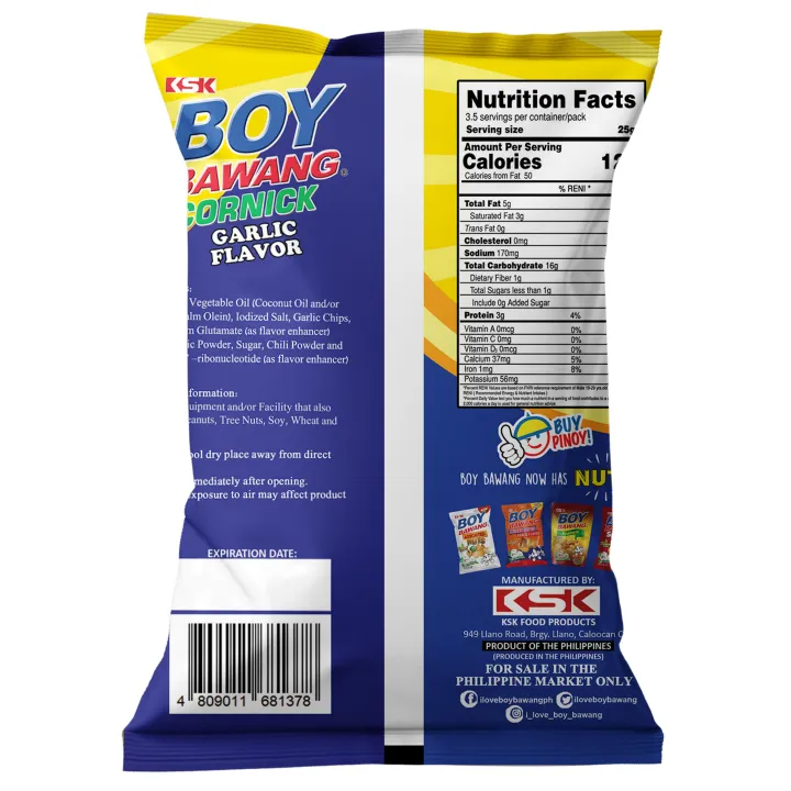 KSK Boy Bawang Cornick Garlic 90g