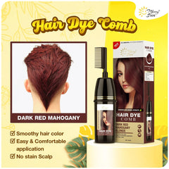 Merry Sun Permanent Hair Dye Comb Dark Red Mahogany Blonde - 168ml