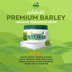 Saludable Premium Barley Organic Powdered Drink - 100g