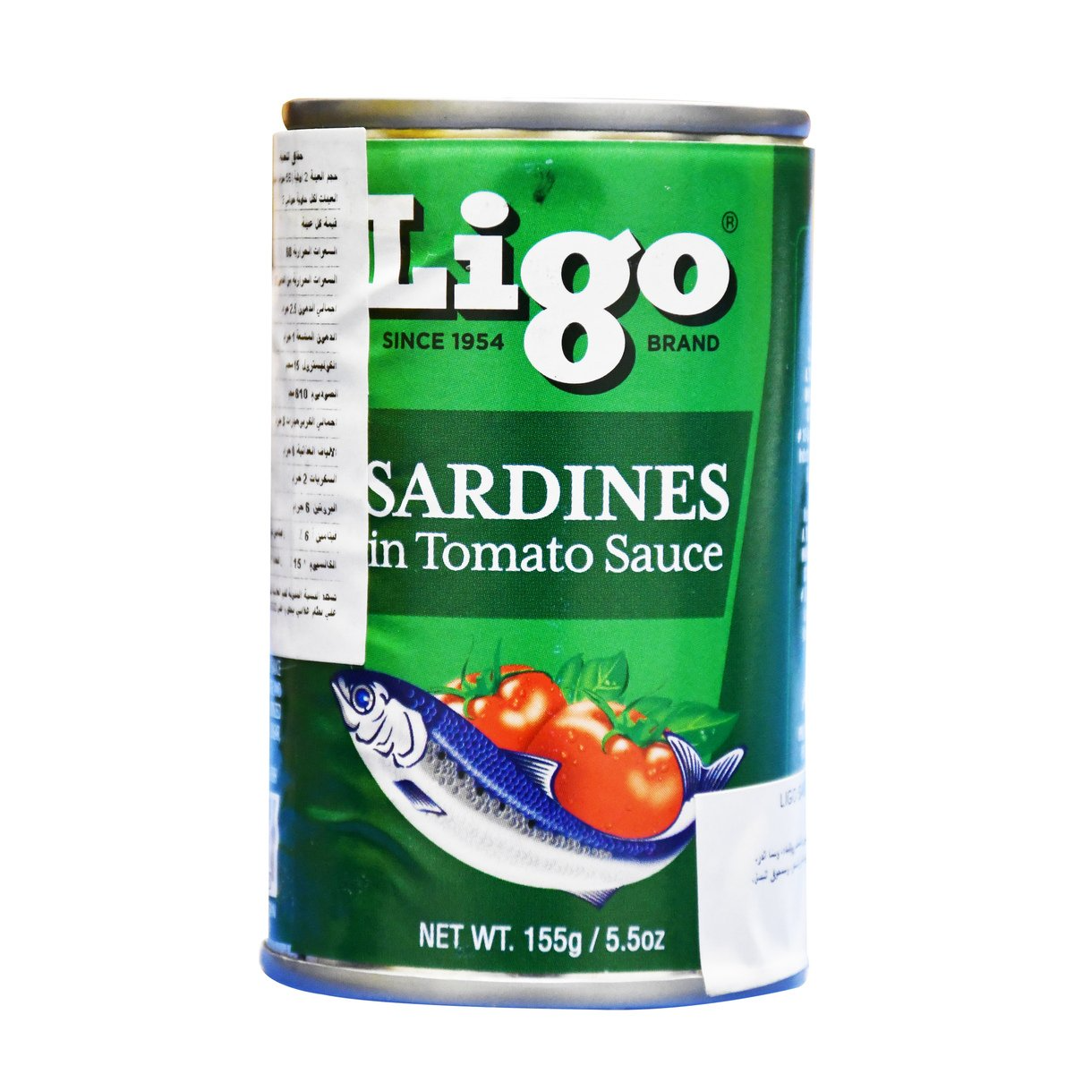 Ligo Green Sardines Tomato Sauce EOC 155gm