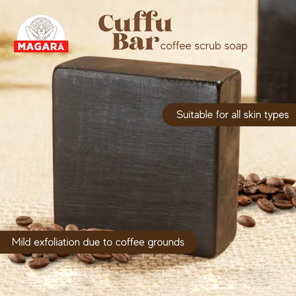 Magara Cuffu Bar Coffee Scrub Soap - 60g