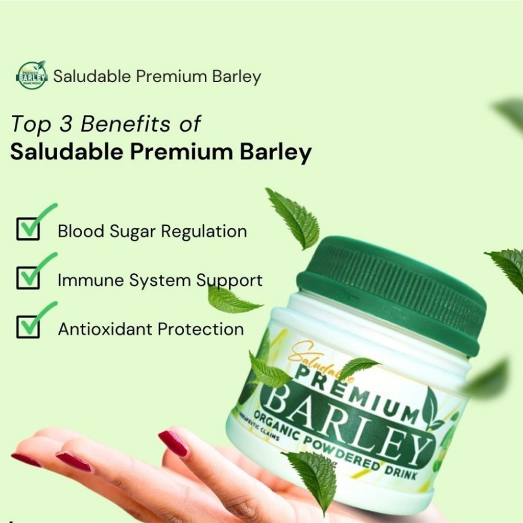 Saludable Premium Barley Organic Powdered Drink - 100g