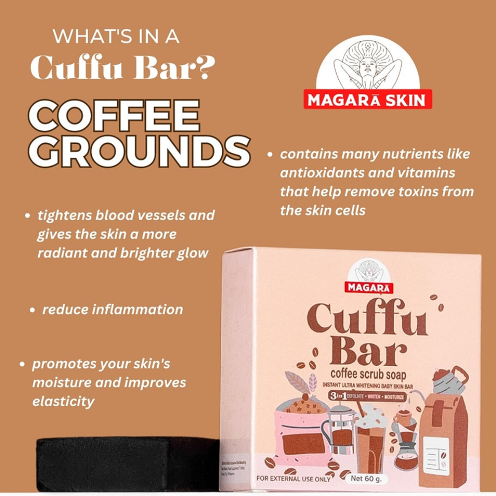 Magara Cuffu Bar Coffee Scrub Soap - 60g