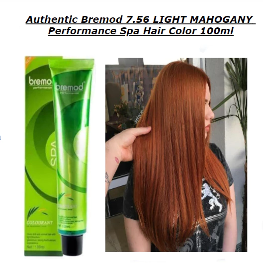 Bremod Performance 7.56 Light Mahogany Hair Color - 100ml