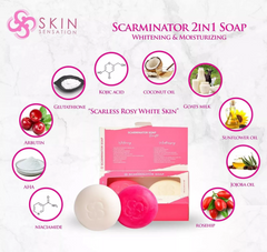 Skin Sensation Scarminator 2 In 1 Soap - 2 X 100g