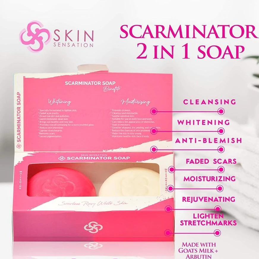 Skin Sensation Scarminator 2 In 1 Soap - 2 X 100g