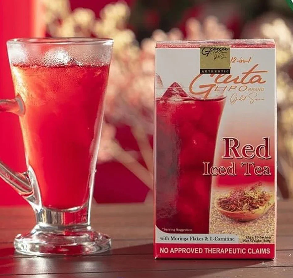 Lipero Tea GlutaLipo 12 in 1 Gluta Lipo Gold Series Red Iced Tea – 250g – Sige ...
