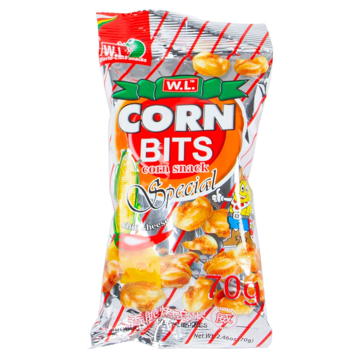 WL Food Corn bits Special Chili Cheese 70g