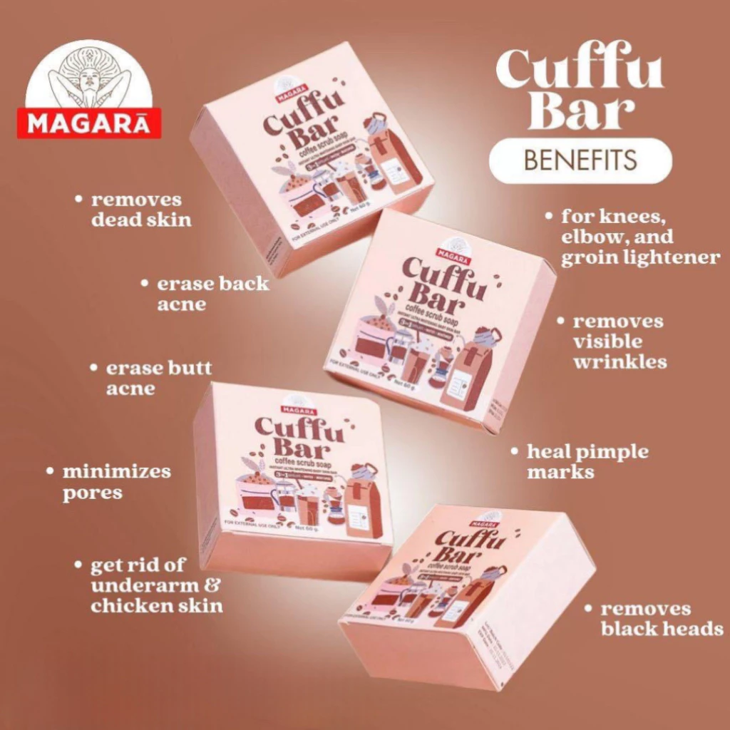 Magara Cuffu Bar Coffee Scrub Soap - 60g