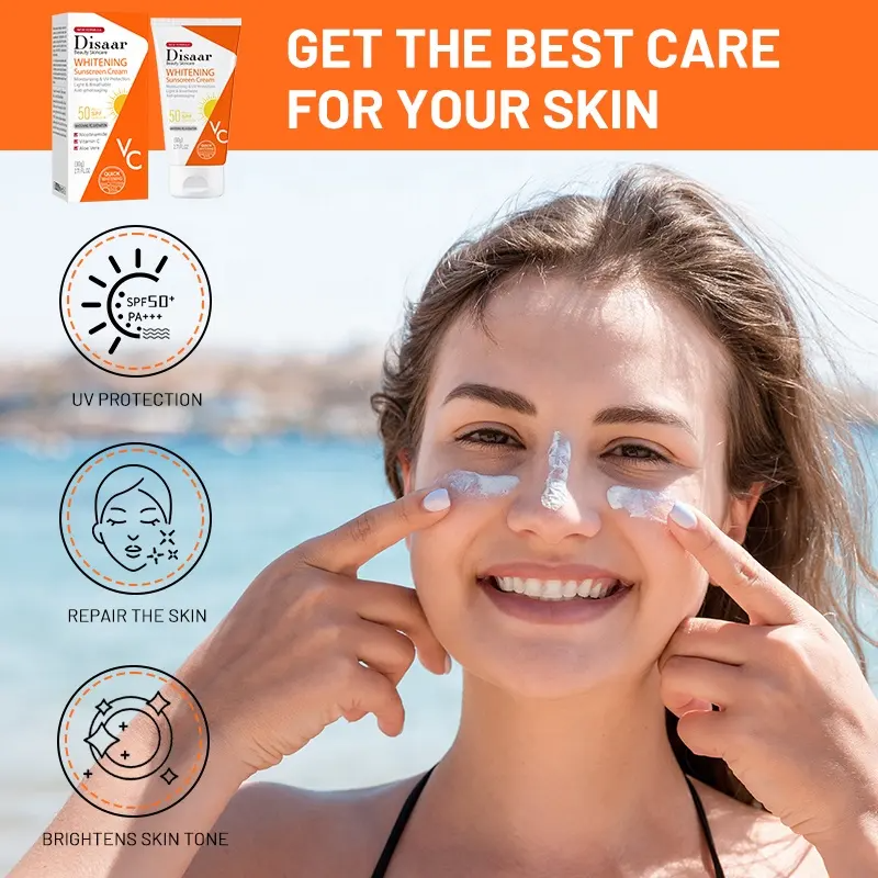 Disaar Nicotinamide & Vitamin C Whitening Sunscreen Cream SPF50 PA+++ - 80g