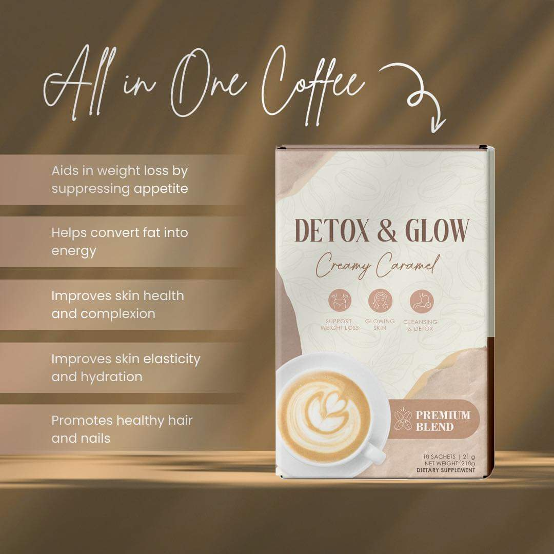 Detox & Glow Creamy Caramel Premium Blend - 210g