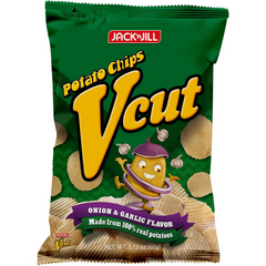 Jack`n Jill Vcut Potato Chips Onion& Garlic 60gm