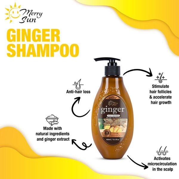 Merry Sun Ginger Anti Hair Loss Shampoo - 400ml