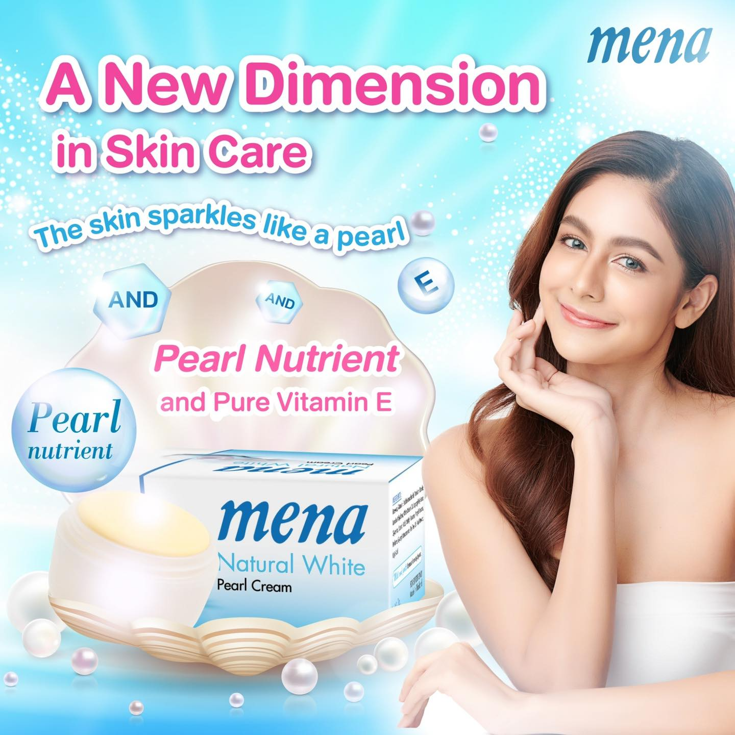 Mena Natural White Pearl Cream