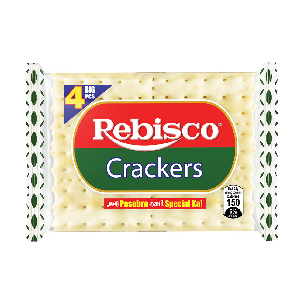 Rebisco Crackers Plain Pack of 10 x 33 gm