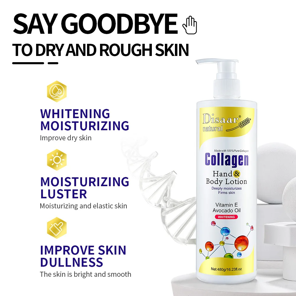 Disaar Collagen Brightening Hand & Body Lotion - 480g