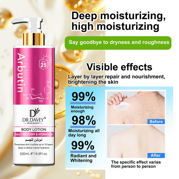 Dr. Davey Arbutin Body Lotion Deep Hydration SPF 25 – 500ml