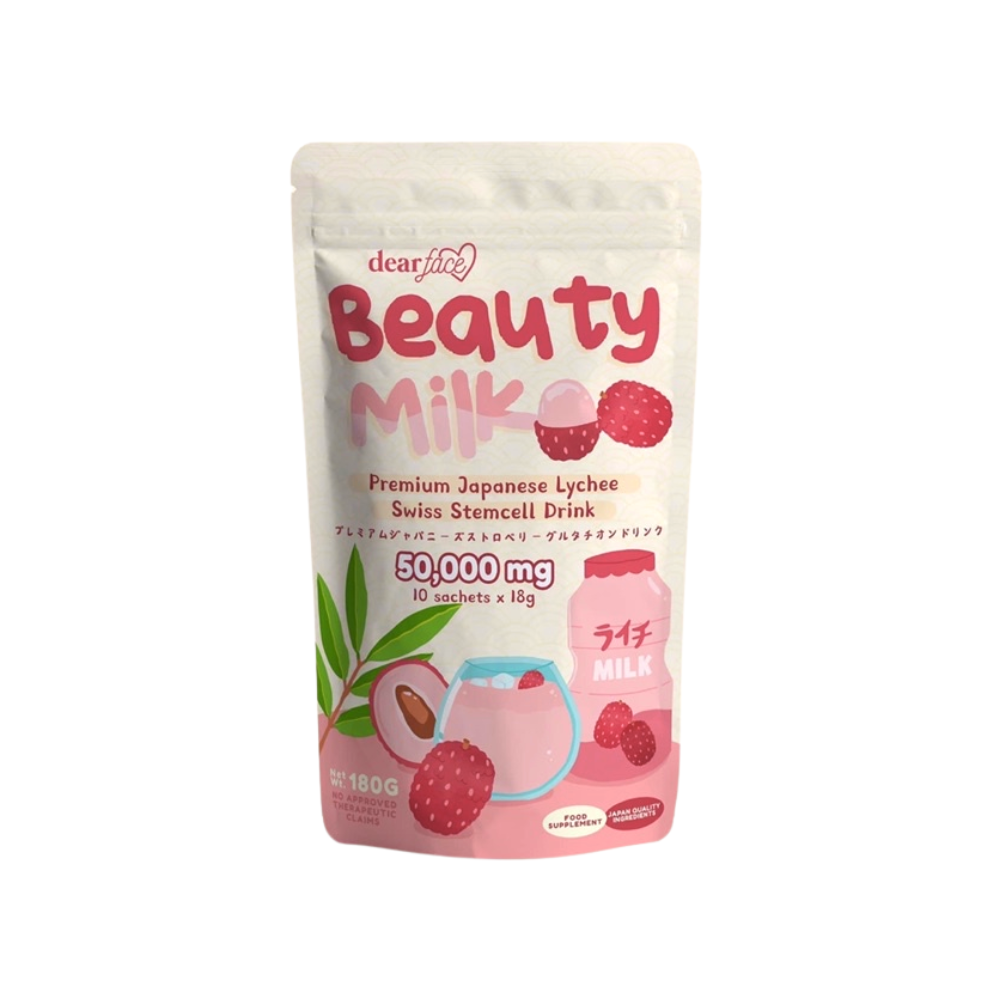 Dear Face Beauty Milk Premium Japanese Lychee Drink - 180g