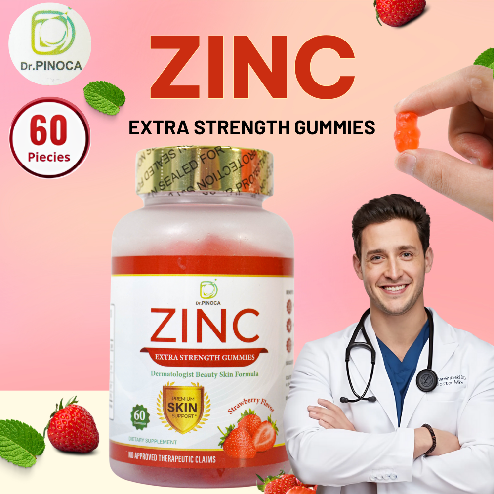 Doctor Pinoca Rice Dr. Pinoca Zinc Extra Strength Gummies โ Sige Mart UAE