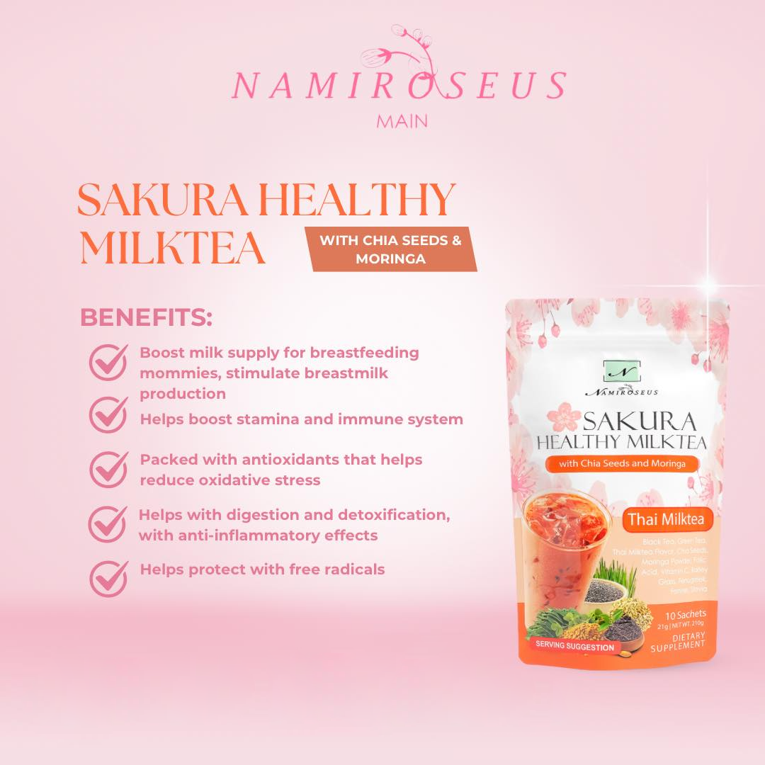 Namiroseus Sakura Healthy Milktea Thai Milktea - 210g