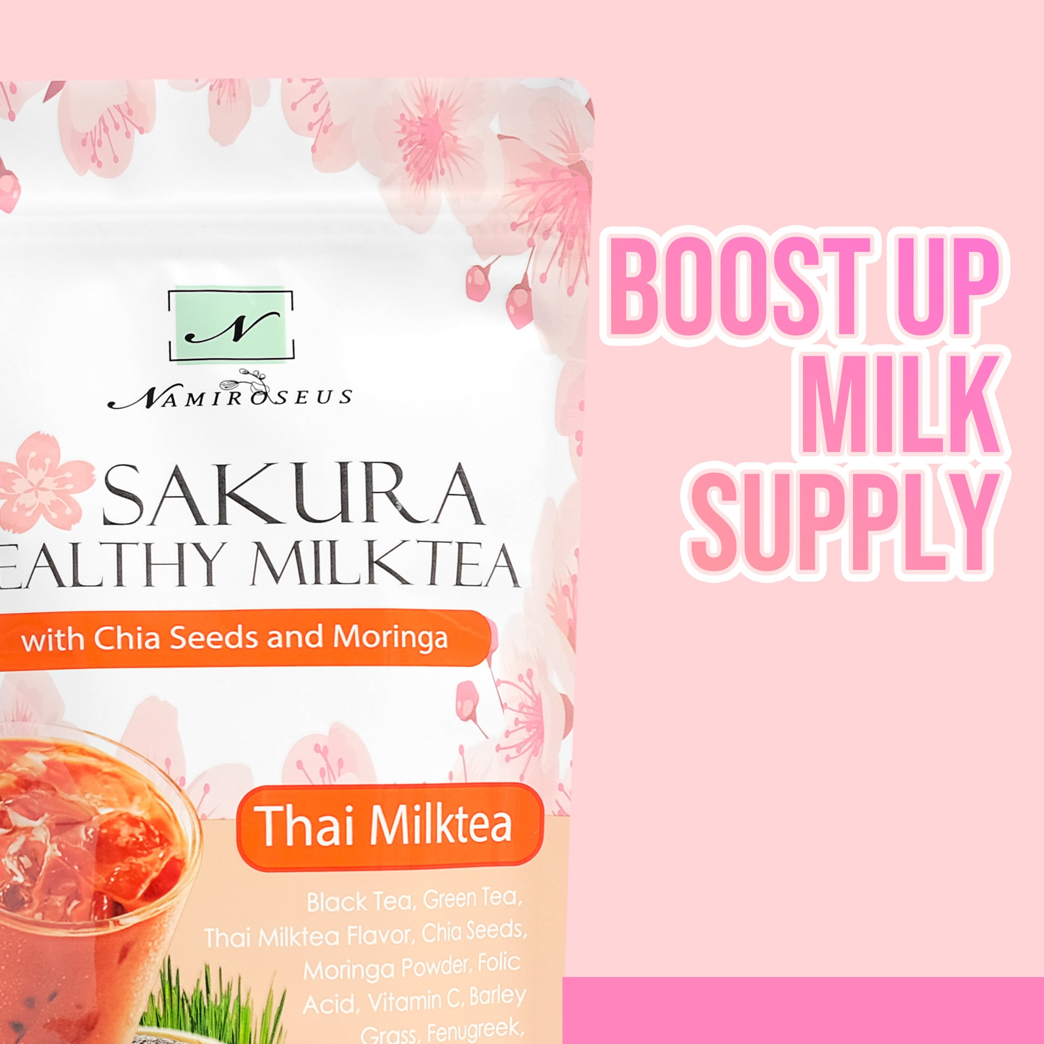 Namiroseus Sakura Healthy Milktea Thai Milktea - 210g