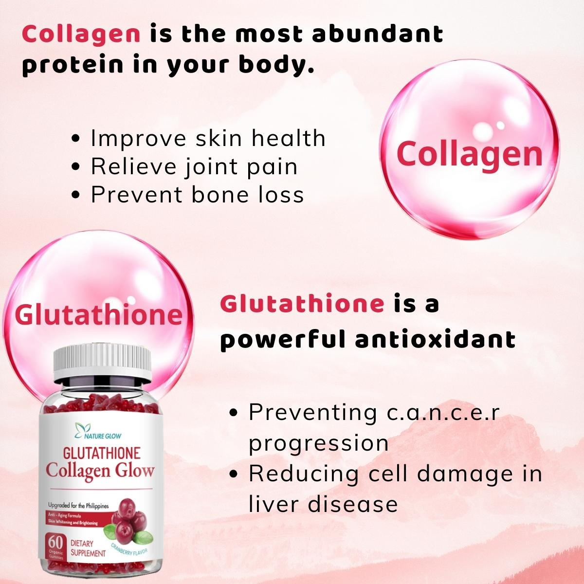 Nature Glow Glutathione Collagen Glow Cranberry