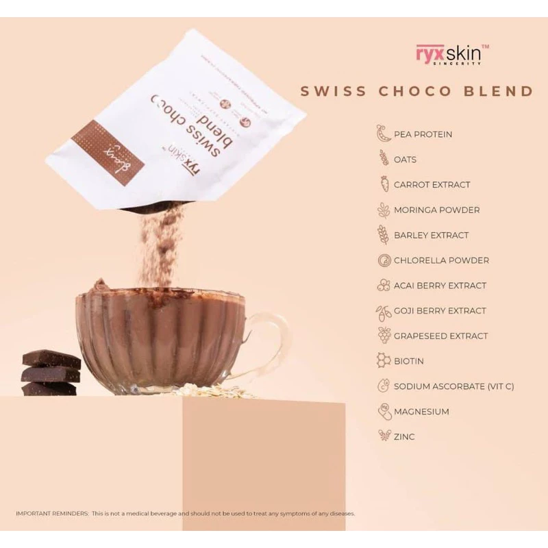 Ryx Skin Swiss Choco Blend Drink - 250g