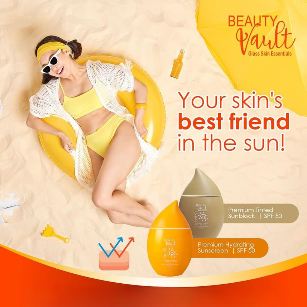 Beauty Vault Premium Tinted Sunblock SPF50 - 50g