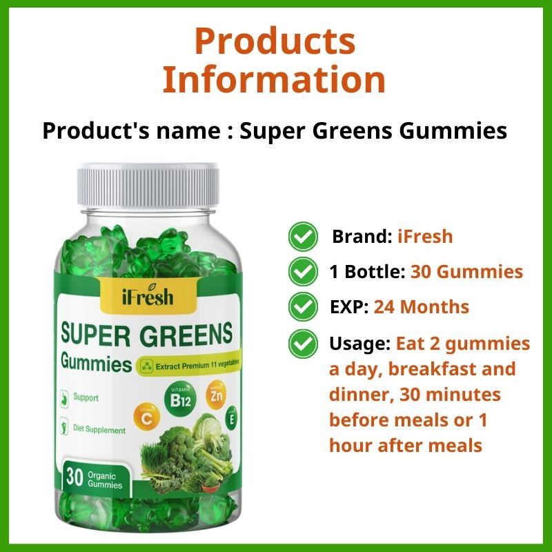 Ifresh Vegetables Super Greens Gummies