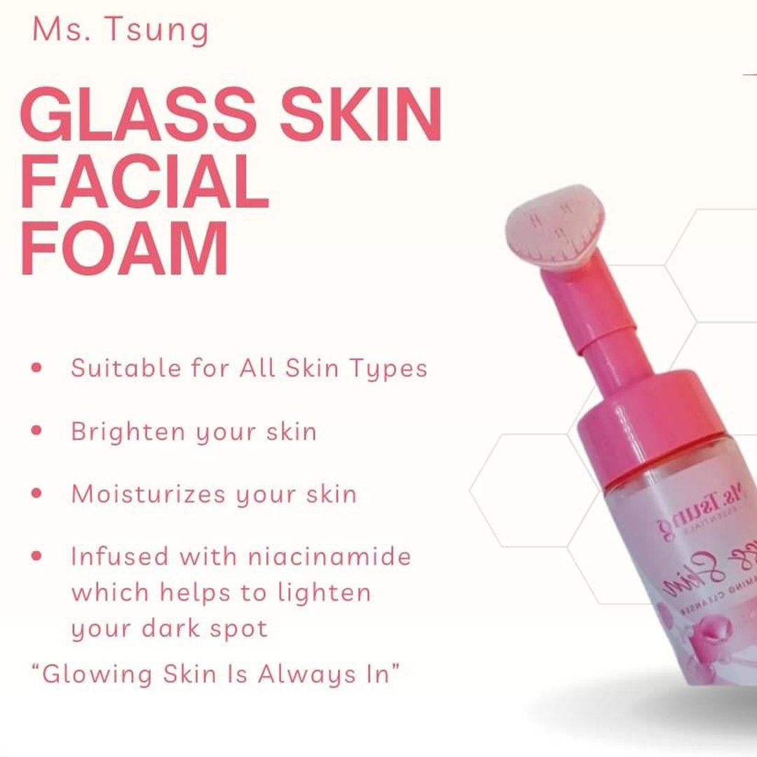 Ms.Tsung Glass Skin Facial Foaming Cleanser - 100ml